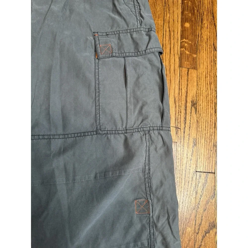 Vintage Trans Nine Raver Cargo Pants Baggy Techwear Y2K Size M Grey - Picture 3 of 13